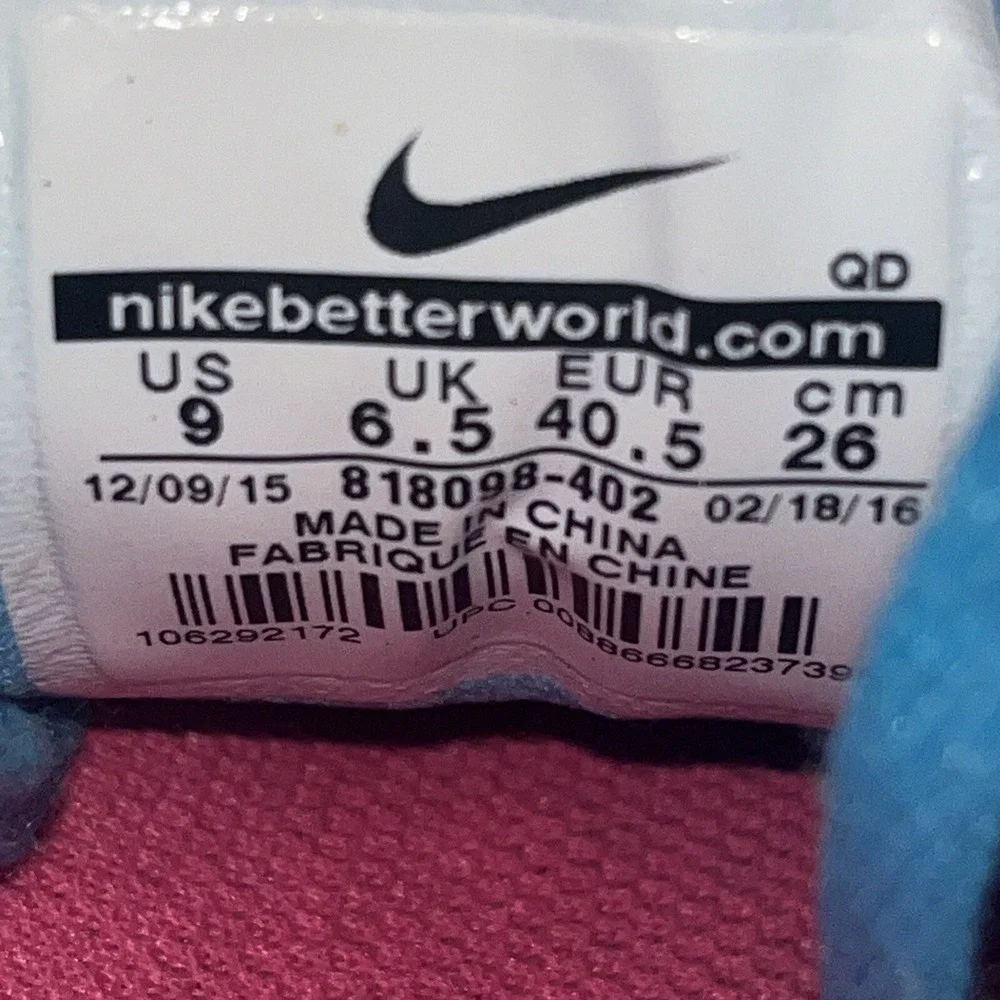 Women's Size‎ 9 Nike Lunar Tempo 2 Gamma CrossFit Gym Running Shoes 818098-402